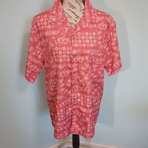 Trunks Men Shirt Medium Short Sleeve Casual Beach Surf Street Tropical Colorful